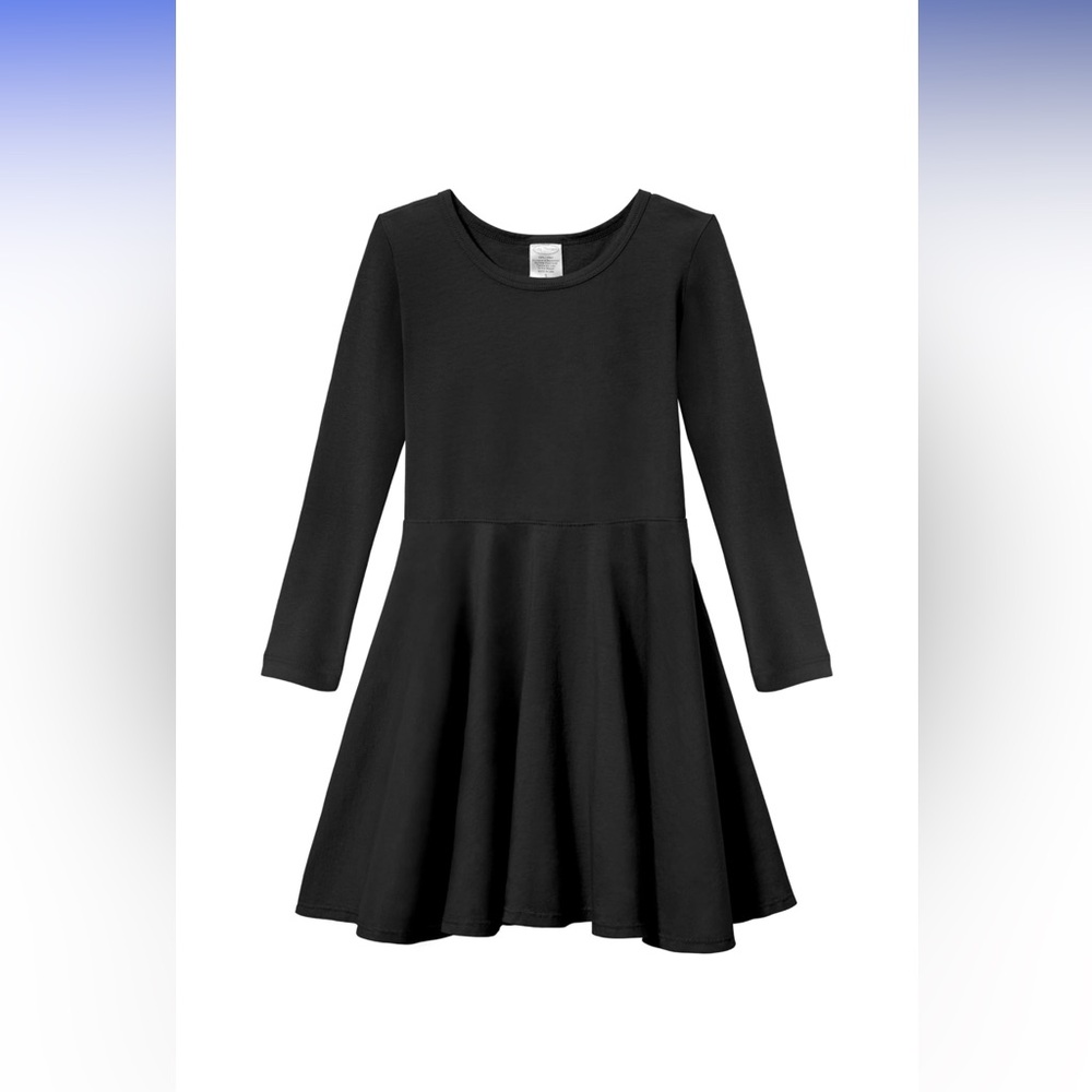 SO long sleeve juniors skater dress black NWT
